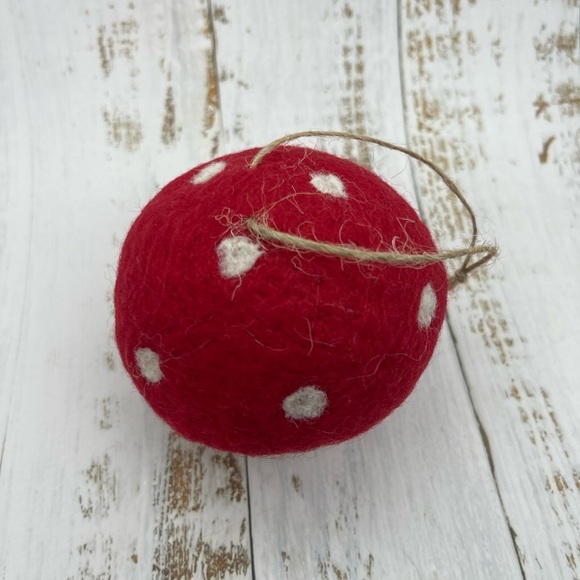 Felt Toadstool Ornament, New - Picture 5 of 10